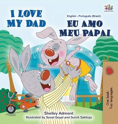 Cover I Love My Dad (English Portuguese Bilingual Children's Book - Brazilian)