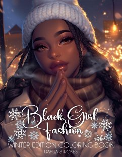 Black Girl Fashion Winter Coloring Book Cover Black Girl Fashion Winter Coloring Book