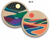 CreArt, Malen nach Zahlen Wooden - Fluss der Natur