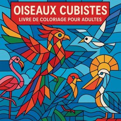 Cover Oiseaux cubistes - Livre de coloriage pour adultes