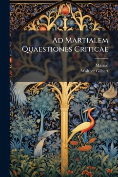 Cover Ad Martialem Quaestiones Criticae