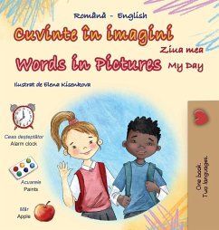 Cover Words in Pictures - My Day (Romanian English Bilingual Children's Book)