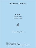 J. Brahms Valse Op 39 N 15 Vl-Piano Violin and Piano