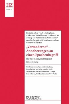 Cover 'Vormoderne' - Annäherungen an einen Epochenbegriff (eBook, ePUB)