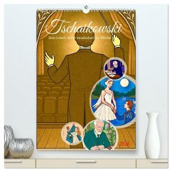 Cover Pjotr Iljitsch Tschaikowski (hochwertiger Premium Wandkalender 2026 DIN A2 hoch), Kunstdruck in Hochglanz