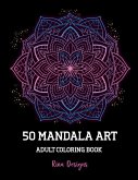 50 Mandala Art Adult Coloring Book