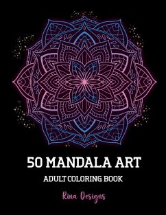 50 Mandala Art Adult Coloring Book - Rina Designs