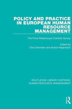 Cover Policy and Practice in European Human Resource Management