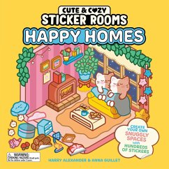 Cover Cute and Cozy Sticker Rooms: Happy Homes
