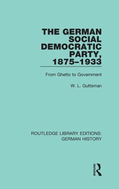 Cover The German Social Democratic Party, 1875-1933