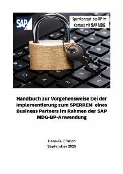 Cover Handbuch zur Vorgehensweise bei der Implementierung zum SPERREN eines Business Partners im Rahmen der SAP MDG-BP-Anwend