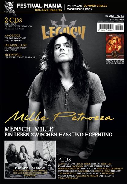 LEGACY MAGAZIN: THE VOICE FROM THE DARKSIDE. Ausgabe #158 (5/2025) LEGACY MAGAZIN: THE VOICE FROM THE DARKSIDE. Ausgabe #158 (5/2025)