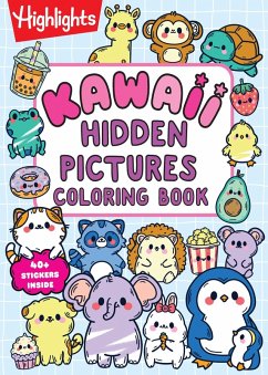 Kawaii Hidden Pictures Coloring Book Cover Kawaii Hidden Pictures Coloring Book