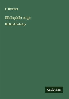 Cover Bibliophile belge