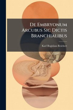 Cover De Embryonum Arcubus Sic Dictis Branchialibus