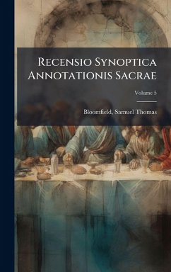Cover Recensio Synoptica Annotationis Sacrae