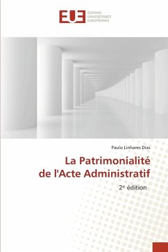 Cover La Patrimonialité de l'Acte Administratif