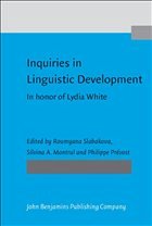 Inquiries in Linguistic Development Cover Inquiries in Linguistic Development