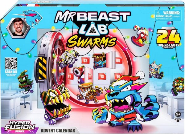 Moose Toys 300345 - MrBeast Lab Swarms Hyper Fusion Adventskalender, Series 3 Moose Toys 300345 - MrBeast Lab Swarms Hyper Fusion Adventskalender, Series 3
