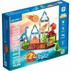 Invento 507105 - Geomag Magnetic Tiles Dino World 25, 25-teilig, Magnetischer Baukasten, Magnetspielzeuge