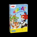 HABA 2012214001 - HURRA! Ran ans Konfetti!, Würfelspiel, Farben+Formen
