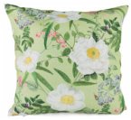 Dekokissen - Wildrosen Weißgrün