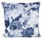 Dekokissen - Barock Blumen blau