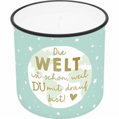 Cover Kerze im Becher WELT