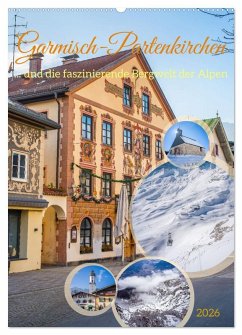 Cover Garmisch-Partenkirchen und die faszinierende Bergwelt der Alpen (Wandkalender 2026 DIN A2 hoch), CALVENDO Monatskalender
