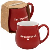 Tasse bauchig graviert HERZENSMENSCH