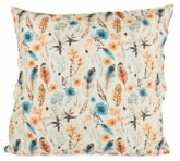 Dekokissen - Federtraum Türkis-Orange