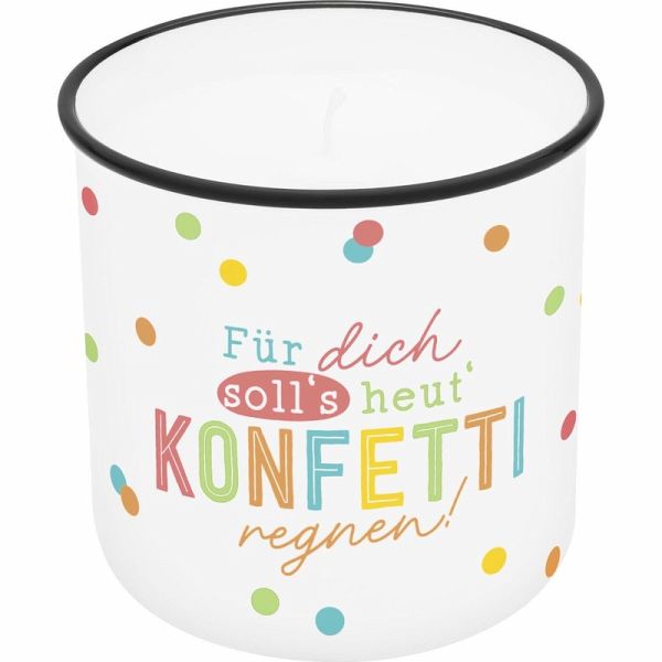Kerze im Becher KONFETTI Kerze im Becher KONFETTI