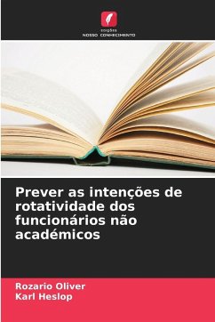 Cover Prever as intenções de rotatividade dos funcionários não académicos