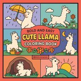 Bold & Easy Cute Llama Coloring Book Bold & Easy Cute Llama Coloring Book