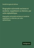 Biographie universelle ancienne et moderne. supplément ou Histoire, par ordre alphabétique. Biographie universelle ancienne et moderne. supplément ou Histoire, par ordre alphabétique.