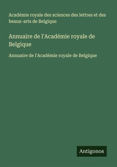 Cover Annuaire de l'Académie royale de Belgique