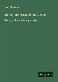 Cover Bibliographie académique belge