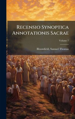 Recensio Synoptica Annotationis Sacrae Cover Recensio Synoptica Annotationis Sacrae
