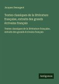 Textes classiques de la littérature française, extraits des grands écrivains français