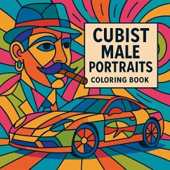 Cover Cubist Male Portraits - Coloring Book