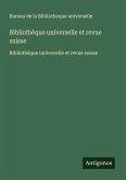 Bibliothèque universelle et revue suisse