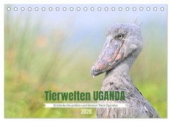 Tierwelten UGANDA (Tischkalender 2026 DIN A5 quer), CALVENDO Monatskalender Tierwelten UGANDA (Tischkalender 2026 DIN A5 quer), CALVENDO Monatskalender