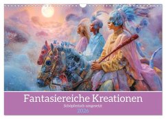 Fantasiereiche Kreationen - Schöpferisch umgesetzt (Wandkalender 2026 DIN A3 quer), CALVENDO Monatskalender