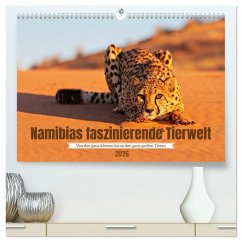 Namibias faszinierende Tierwelt (hochwertiger Premium Wandkalender 2026 DIN A2 quer), Kunstdruck in Hochglanz