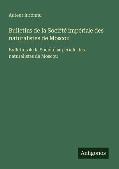Cover Bulletins de la Société impériale des naturalistes de Moscou