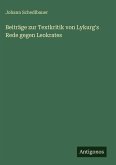 Beiträge zur Textkritik von Lykurg's Rede gegen Leokrates