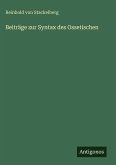 Beiträge zur Syntax des Ossetischen Beiträge zur Syntax des Ossetischen