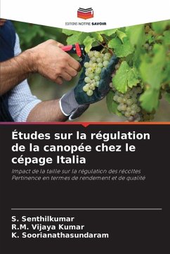 Cover Études sur la régulation de la canopée chez le cépage Italia