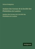 Analyse des travaux de la Société des Philobiblon de Londres