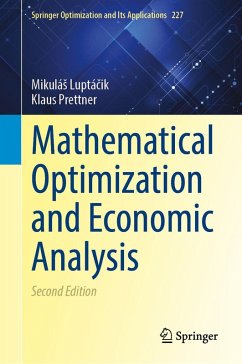 Mathematical Optimization and Economic Analysis Mathematical Optimization and Economic Analysis